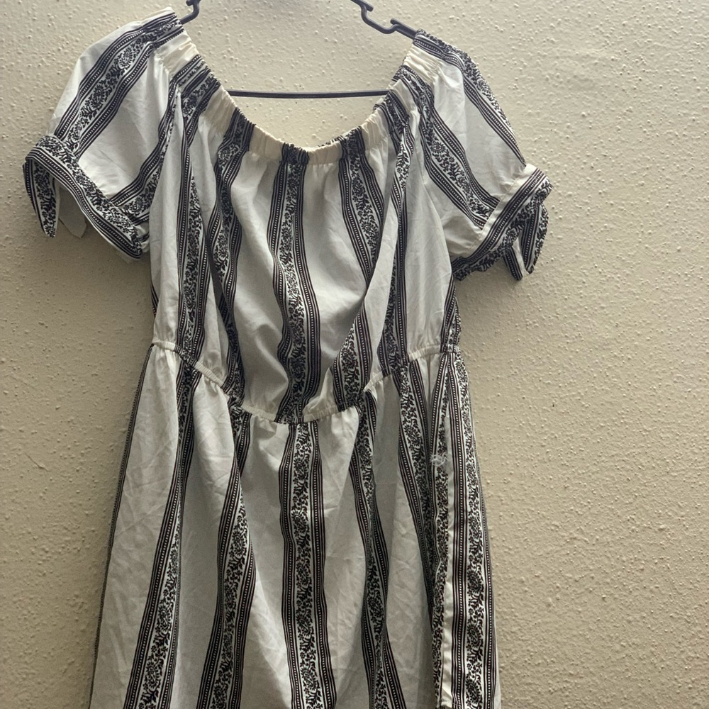 White Blush mini of shoulder dress (brand new)